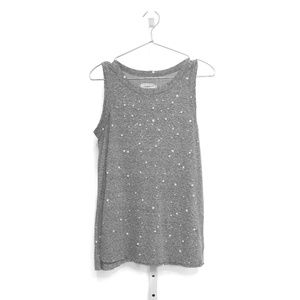Current/Elliott Muscle Tank with Pearl Studs